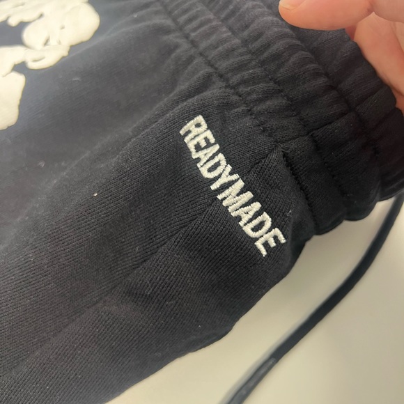 Denim Tears Sweatpants. Black cotton wreath sweatpants - Picture 3 of 6